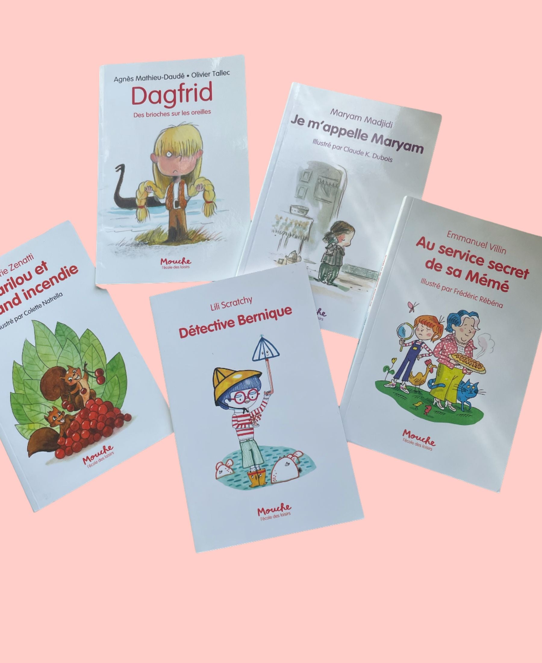Lot de 5 romans I Mouche - école des Loisirs
