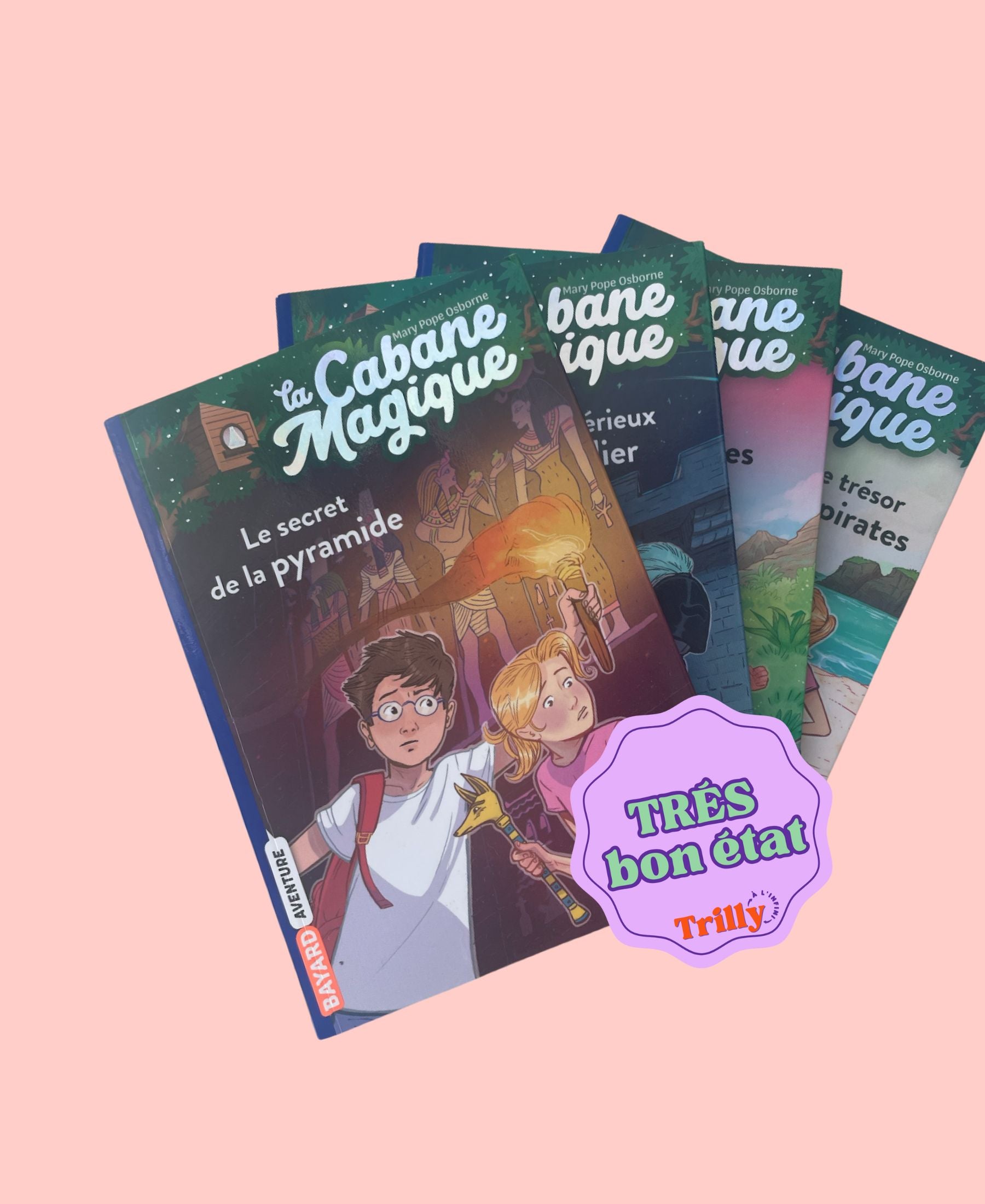 Lot de 4 romans La cabane magique