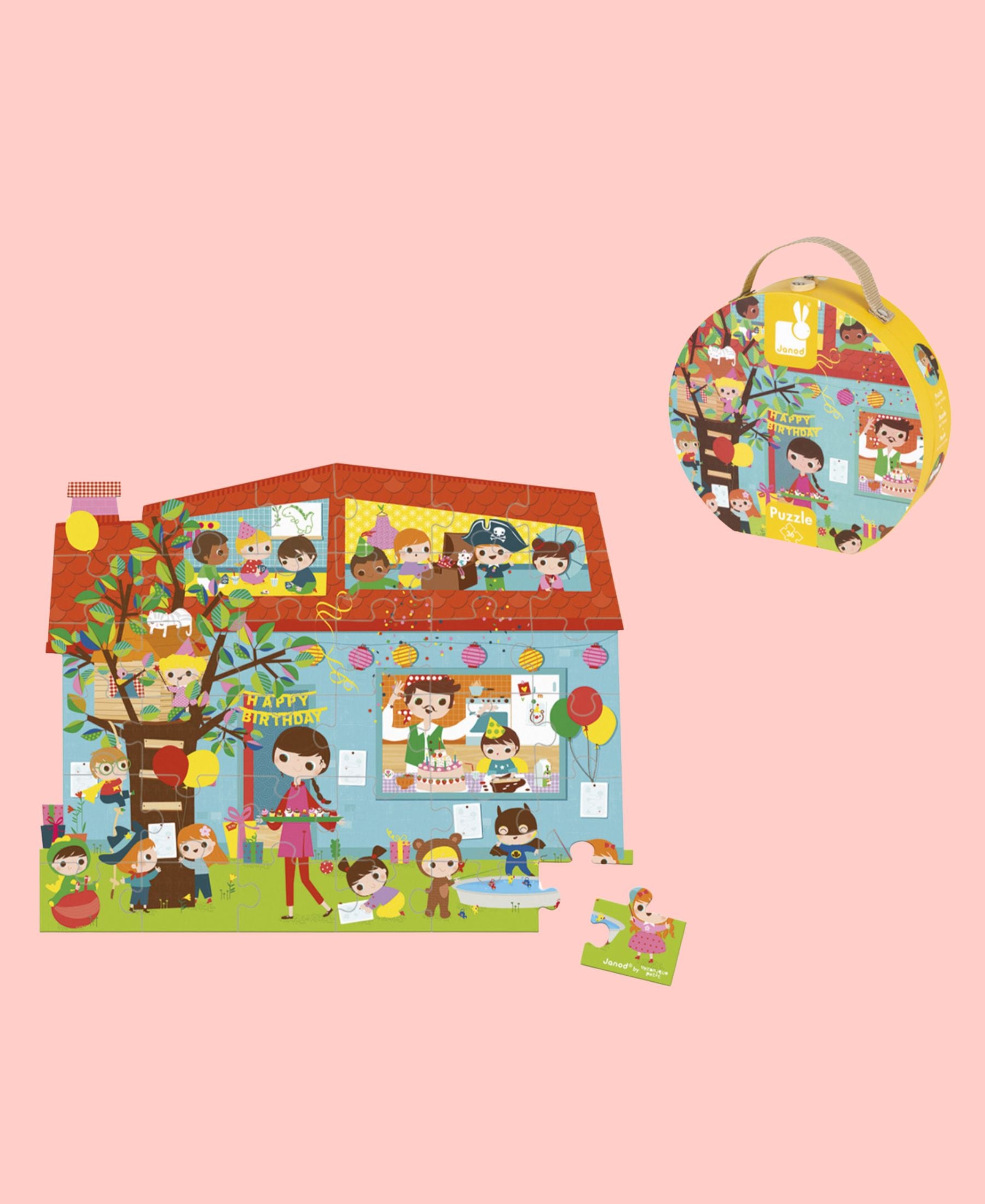 Puzzle 36 pièces : Goûter d'anniversaire - Janod