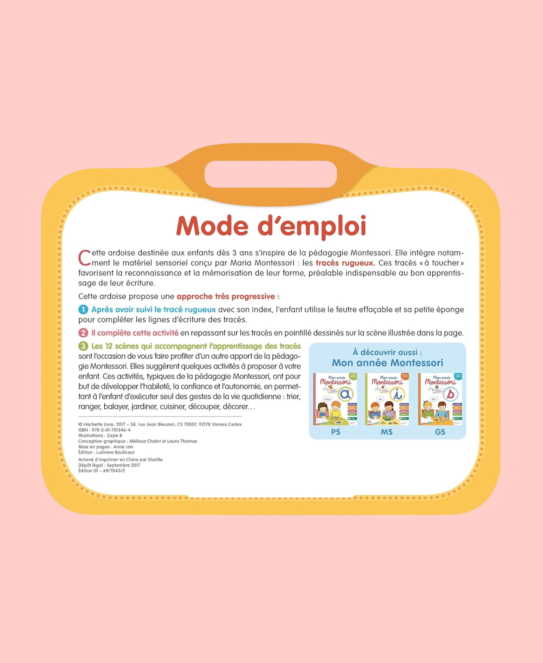 Mon ardoise Montessori