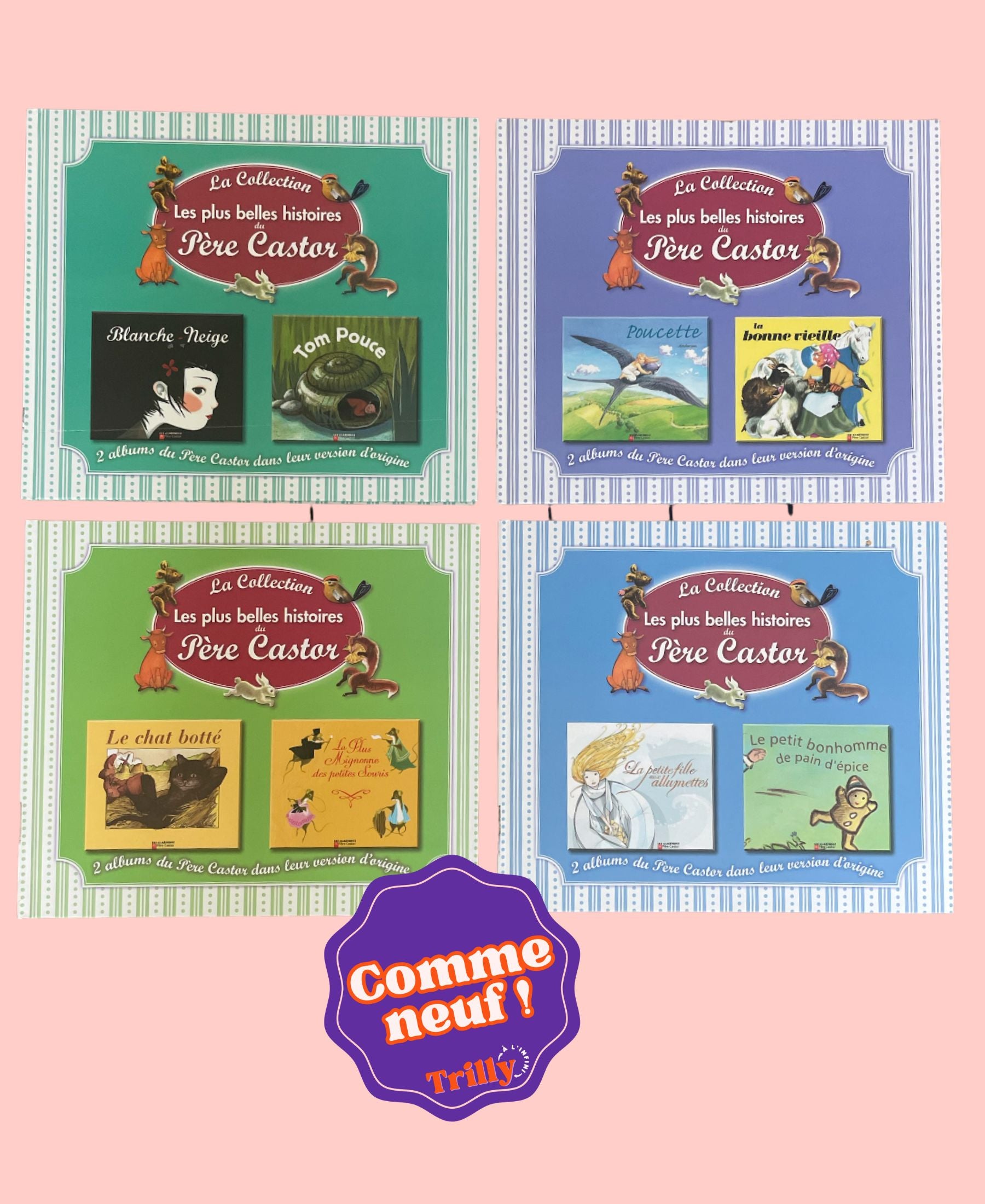 Lot de 4 livres Père Castor (Tomes 5 à 8)