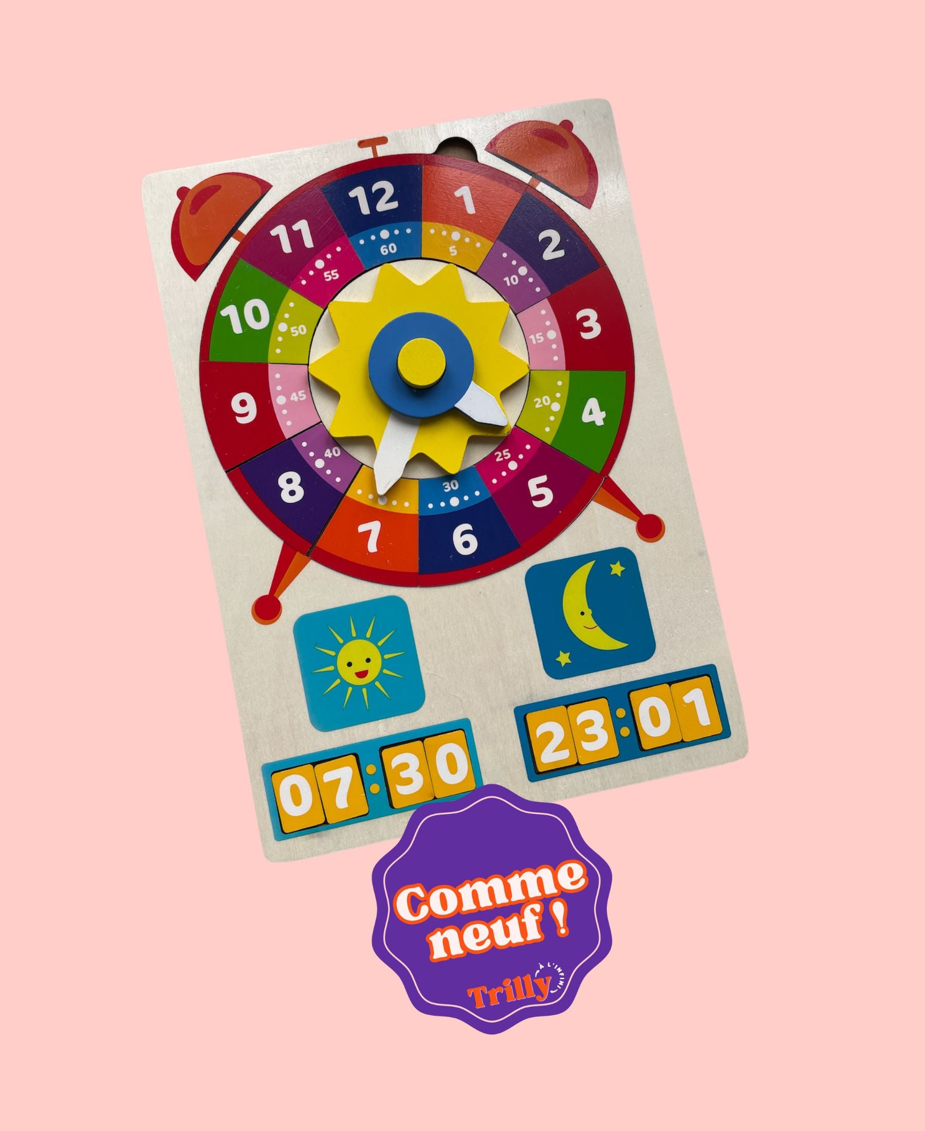 Horloge puzzle en bois