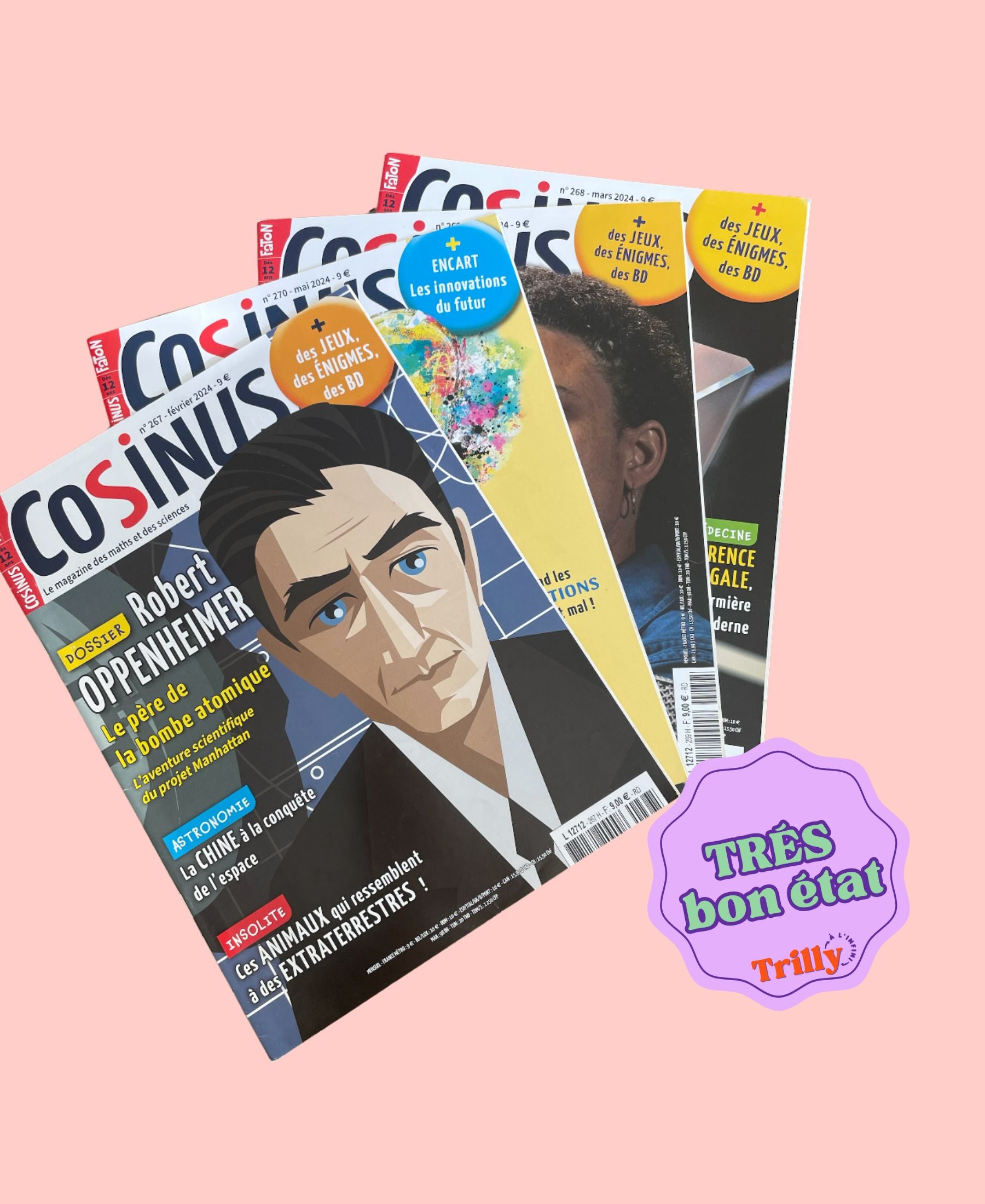 Lot de 4 magazines Cosinus